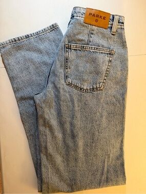 Parke x Target Light Blue Drawstring Baggy Jeans